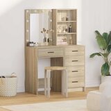  Toaletni stol 2 pcs Smeđa 50 x 41 x 135 cm Konstruirano drvo | Eponuda.com
