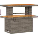  11-dijelni vrtni set kauča s jastučićima sivo poliratan akacija | shoptok.hr