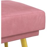  Klupa s dvostrukim slojem Ružičasta 120 x 45 x 46 cm Baršun | Eponuda.com
