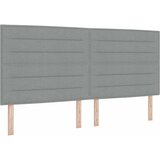  LED okvir za krevet s madracem Svjetlosiva 200 x 200 cm Tkanina | shoptok.hr