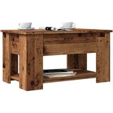 vidaXL Kava miza Old Wood 79x49x41 cm Inženirski les Cene