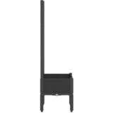  Vrtna sadilica s rešetkom crna 40 x 40 x 142 cm PP | Eponuda.com