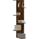  Kutna zidna polica boja dimljenog hrasta 36,5x36,5x140cm drvena | Eponuda.com
