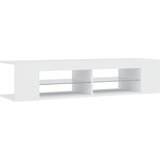 TV ormarić s LED svjetlima bijeli 135 x 39 x 30 cm | Eponuda.ba