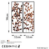 WALLXPERT Zidna dekoracija Olips 3, 32 x 90 cm, Šarena | Eponuda.ba