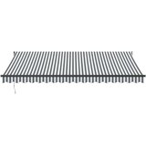 Tenda Zložljiva tenda antracit in bela 4,5x3 m blago in aluminij | Shoptok.si