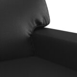  Dvosjed od tkanine crni 120 cm od umjetne kože | shoptok.hr