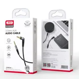 NB-R205 audio adapter 3.5mm to 3.5mm 1M crna