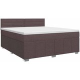  Boxspring krevet s madracem Tamno smeđa 180 x 200 cm Tkanina 202 x 183.5 x 88 cm | shoptok.hr