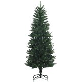  Umjetno božićno drvce s kuglicama 150 cm 150 LED lampica - 150 cm s LED-ima i crnim lopticama Zelena | shoptok.hr