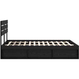  Konstrukcija postelje Črna 160 x 200 cm Masivno borovo les, (5000103260) | Shoptok.si