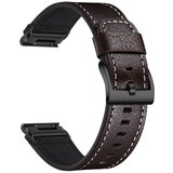 INF Združljiv s Garmin Fenix 8/7X/3 - Premium usnjen pašček za uro Brown 20 mm, (5000079798) | Shoptok.si