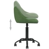 vidaXL Pisarniški stol temno zelen žamet | Shoptok.si