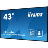 Iiyama Monitor 108 cm (42,5") LH4360UHS-B2AG 3840x2160 LFD VA 6,5ms 3xHDMI 2xUSB2.0 Zvočniki 2x10W NTSC87% RJ45 RS-232 ProLite, (5000336387) | Shoptok.si