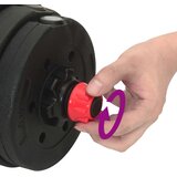  4-u-1 set bučica, brojčana i kettlebell 30 kg Crna i crvena | shoptok.hr