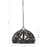 vidaXL Industrijska stropna svetilka z verižniki 45 cm E27 | Shoptok.si