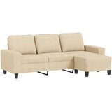  Trosjed s tabureom krem 180 cm od tkanine | shoptok.hr