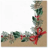 Ubrusi u setu 20 kom 33x33 cm Christmas Bow –
