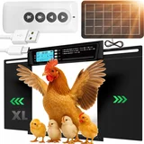 Elektronska solarna automatska lcd vrata za kokošinjac 38x28cm crna