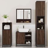 vidaXL 4-dijelni set kupaonskog namještaja boja smeđeg hrasta drveni | shoptok.hr