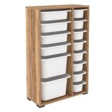 Hanah home višenamenske police rine 2D4K8U walnut white | ePonuda.com