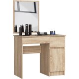 AKORD toaletna miza s ogledalom clp P-2/SL desno sonoma hrast, (21713545) | Shoptok.si