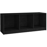 Furnova TV omarica črna 104x33x41 cm trdna borovina, (21924181) | Shoptok.si