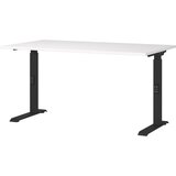Germania Pisalna miza z nastavljivo višino z belo mizno ploščo 80x140 cm Downey – Cene
