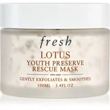 Fresh Lotus Youth Preserve Rescue Mask eksfoliacijska maska proti staranju 100 ml