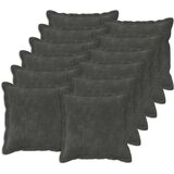  Presvlaka za jastuk 12 pcs HOUTEN Antracit 45 x 45 cm Slike