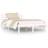The Living Store Posteljni okvir iz trdne borovine 120x200 cm bel - Posteljni Okvir, (21527457) | Shoptok.si