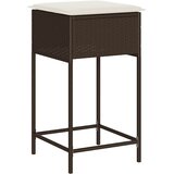  5-dijelni vrtni barski set od poliratana s jastucima smeđi Smeđa 100 x 60.5 x 110.5 cm | shoptok.hr