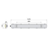  Tehnička fluorescentna svetiljka 2xG13/18W/230V IP65 1270 mm | Eponuda.com