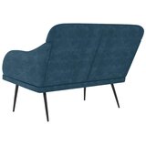  Klupa plava 110 x 76 x 80 cm baršunasta | Eponuda.com