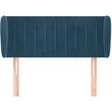  Uzglavlje s ušima tamnoplavo 103x23x78/88 cm baršunasto | Eponuda.ba