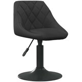 vidaXL Vrtljivi jedilni stoli 6 kosov crn zamet | Shoptok.si