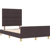  Krevetna konstrukcija Tamno smeđa 120 x 190 cm tkanina | shoptok.hr