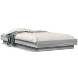 Furnova Posteljni okvir z LED lučkami siva sonoma 75x190 cm inž. les, (21937942) | Shoptok.si
