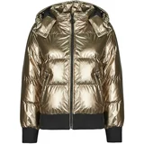 Guess BICE METALLIC HOODIE PUFFER Gold