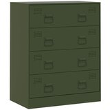 Maison Chic Komoda - Predalnik olivno zelena 67x39x83 cm jeklo, (21715600) | Shoptok.si