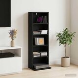 Cd ormar Crni hrast 33 x 23,5 x 97,5 cm Konstruirano drvo | shoptok.hr