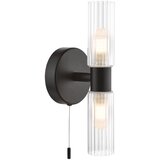  Där Lighting BOL0922 - Kupatilska zidna lampa BOLTON 2xG9/5W/230V IP44 crna Cene