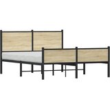  Metalni okvir kreveta bez madraca boja hrasta sonome 140x190 cm | shoptok.hr