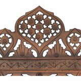vidaXL Ročno izrezljan paravan 5-delni rjav 200x165 cm trden mangov les | Shoptok.si