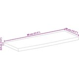 vidaXL Mizna plošča 80x40x3,8 cm naraven rob trden robusten mangov les | Shoptok.si