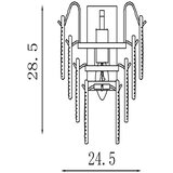 Searchlight 48910-1SB - zidna svetiljka feather 1xE14/60W/230V | Eponuda.com