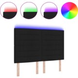  LED uzglavlje s linijama dizajna crno 72 cm tkanina | shoptok.hr