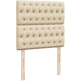  Krevet s oprugama i madracem krem 90 x 200 cm od tkanine | shoptok.hr
