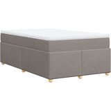vidaXL Krevet s oprugama i madracem smeđesivi 120 x 190 cm od tkanine | shoptok.hr