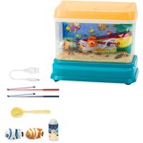 Lean Toys Izobraževalno magnetni vodni akvarij z ribicami, LED lučjo, zvoki in mehurčki | Shoptok.si